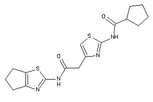 N-[4-[2-(5,6-dihydro-4H-cyclopenta[d]thiazol-2-ylamino)-2-keto-ethyl]thiazol-2-yl]cyclopentanecarboxamide
