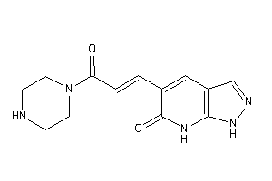 Image of 5-(3-keto-3-piperazino-prop-1-enyl)-1,7-dihydropyrazolo[3,4-b]pyridin-6-one