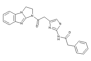 Image of N-[4-[2-(1,2-dihydroimidazo[1,2-a]benzimidazol-3-yl)-2-keto-ethyl]thiazol-2-yl]-2-phenyl-acetamide
