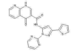 4-keto-N-[2-(2-pyrimidyl)-5-(2-thienyl)pyrazol-3-yl]-1H-1,8-naphthyridine-3-carboxamide