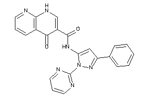4-keto-N-[5-phenyl-2-(2-pyrimidyl)pyrazol-3-yl]-1H-1,8-naphthyridine-3-carboxamide