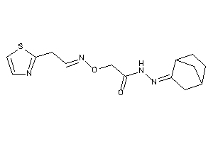 Image of N-(norbornan-2-ylideneamino)-2-(2-thiazol-2-ylethylideneamino)oxy-acetamide