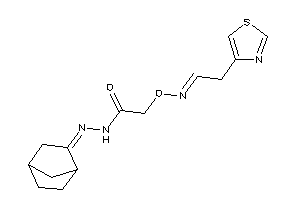 Image of N-(norbornan-2-ylideneamino)-2-(2-thiazol-4-ylethylideneamino)oxy-acetamide