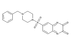 Image of 6-(4-benzylpiperazino)sulfonylquinoxaline-2,3-quinone
