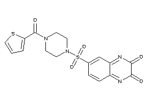Image of 6-[4-(2-thenoyl)piperazino]sulfonylquinoxaline-2,3-quinone