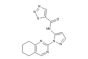 N-[2-(5,6,7,8-tetrahydroquinazolin-2-yl)pyrazol-3-yl]thiadiazole-5-carboxamide
