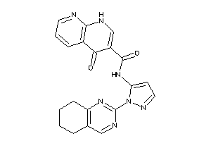 4-keto-N-[2-(5,6,7,8-tetrahydroquinazolin-2-yl)pyrazol-3-yl]-1H-1,8-naphthyridine-3-carboxamide