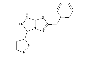6-benzyl-3-(3H-pyrazol-3-yl)-1,2,3,7a-tetrahydro-[1,2,4]triazolo[3,4-b][1,3,4]thiadiazole