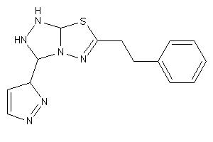 6-phenethyl-3-(3H-pyrazol-3-yl)-1,2,3,7a-tetrahydro-[1,2,4]triazolo[3,4-b][1,3,4]thiadiazole