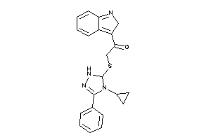 2-[(4-cyclopropyl-3-phenyl-1,5-dihydro-1,2,4-triazol-5-yl)thio]-1-(2H-indol-3-yl)ethanone