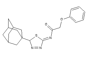 N-[2-(1-adamantyl)-2H-1,3,4-thiadiazol-5-ylidene]-2-phenoxy-acetamide