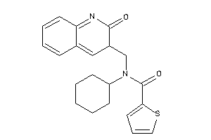 N-cyclohexyl-N-[(2-keto-3H-quinolin-3-yl)methyl]thiophene-2-carboxamide