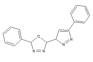 Image of 2-phenyl-5-(5-phenyl-3H-pyrazol-3-yl)-2,5-dihydro-1,3,4-oxadiazole