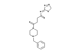 4-(4-benzylpiperazino)-4-keto-N-(2H-1,3,4-thiadiazol-5-ylidene)butyramide
