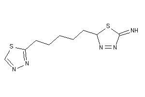 Image of [2-[5-(1,3,4-thiadiazol-2-yl)pentyl]-2H-1,3,4-thiadiazol-5-ylidene]amine