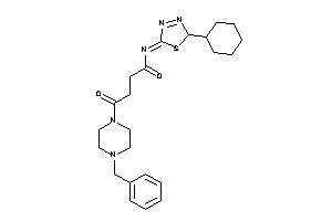 4-(4-benzylpiperazino)-N-(2-cyclohexyl-2H-1,3,4-thiadiazol-5-ylidene)-4-keto-butyramide