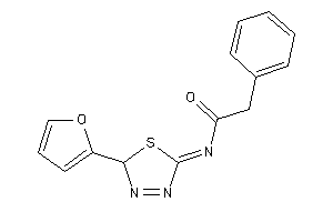 Image of N-[2-(2-furyl)-2H-1,3,4-thiadiazol-5-ylidene]-2-phenyl-acetamide