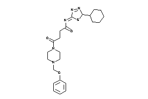 N-(2-cyclohexyl-2H-1,3,4-thiadiazol-5-ylidene)-4-keto-4-[4-(phenoxymethyl)piperazino]butyramide