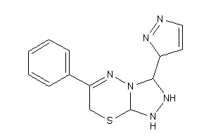 6-phenyl-3-(3H-pyrazol-3-yl)-2,3,7,8a-tetrahydro-1H-[1,2,4]triazolo[3,4-b][1,3,4]thiadiazine