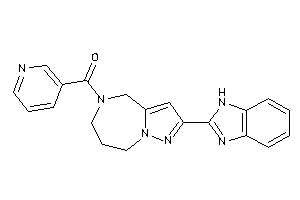 [2-(1H-benzimidazol-2-yl)-4,6,7,8-tetrahydropyrazolo[1,5-a][1,4]diazepin-5-yl]-(3-pyridyl)methanone