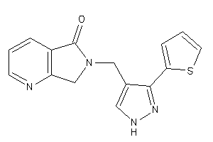 6-[[3-(2-thienyl)-1H-pyrazol-4-yl]methyl]-7H-pyrrolo[3,4-b]pyridin-5-one