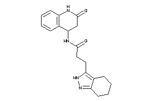 Image of N-(2-keto-3,4-dihydro-1H-quinolin-4-yl)-3-(4,5,6,7-tetrahydro-2H-indazol-3-yl)propionamide