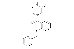 4-[2-(benzylthio)nicotinoyl]piperazin-2-one
