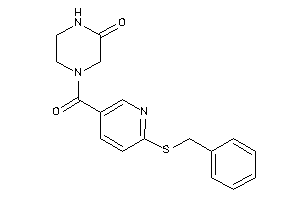 4-[6-(benzylthio)nicotinoyl]piperazin-2-one