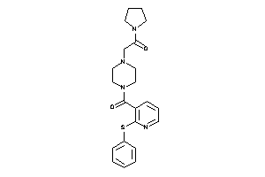 2-[4-[2-(phenylthio)nicotinoyl]piperazino]-1-pyrrolidino-ethanone