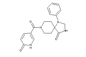 8-(6-keto-1H-pyridine-3-carbonyl)-1-phenyl-1,3,8-triazaspiro[4.5]decan-4-one