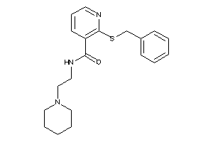 2-(benzylthio)-N-(2-piperidinoethyl)nicotinamide