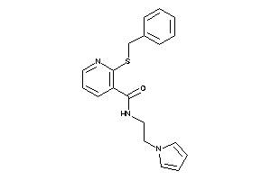 2-(benzylthio)-N-(2-pyrrol-1-ylethyl)nicotinamide