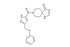 8-[3-(phenoxymethyl)-1H-pyrazole-5-carbonyl]-1,3,8-triazaspiro[4.5]dec-2-en-4-one
