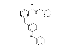 3-[(6-anilinopyrimidin-4-yl)amino]-N-(tetrahydrofurfuryl)benzamide