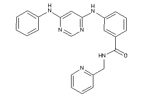 3-[(6-anilinopyrimidin-4-yl)amino]-N-(2-pyridylmethyl)benzamide