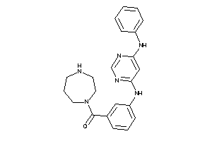 [3-[(6-anilinopyrimidin-4-yl)amino]phenyl]-(1,4-diazepan-1-yl)methanone