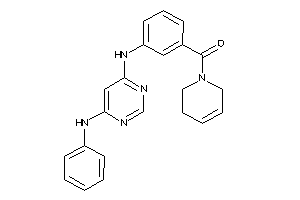 [3-[(6-anilinopyrimidin-4-yl)amino]phenyl]-(3,6-dihydro-2H-pyridin-1-yl)methanone