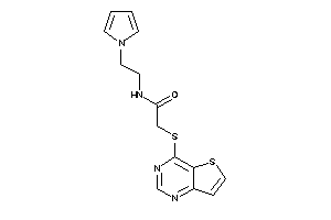 N-(2-pyrrol-1-ylethyl)-2-(thieno[3,2-d]pyrimidin-4-ylthio)acetamide