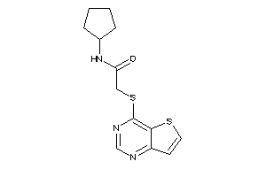 N-cyclopentyl-2-(thieno[3,2-d]pyrimidin-4-ylthio)acetamide