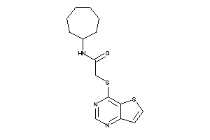 Image of N-cycloheptyl-2-(thieno[3,2-d]pyrimidin-4-ylthio)acetamide