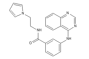 N-(2-pyrrol-1-ylethyl)-3-(quinazolin-4-ylamino)benzamide