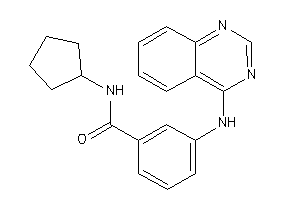 N-cyclopentyl-3-(quinazolin-4-ylamino)benzamide