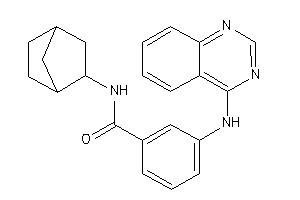 Image of N-(2-norbornyl)-3-(quinazolin-4-ylamino)benzamide