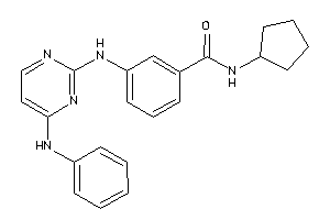 3-[(4-anilinopyrimidin-2-yl)amino]-N-cyclopentyl-benzamide