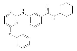 3-[(4-anilinopyrimidin-2-yl)amino]-N-cyclohexyl-benzamide