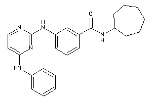 3-[(4-anilinopyrimidin-2-yl)amino]-N-cycloheptyl-benzamide