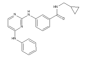 3-[(4-anilinopyrimidin-2-yl)amino]-N-(cyclopropylmethyl)benzamide