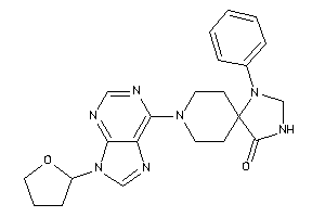 1-phenyl-8-[9-(tetrahydrofuryl)purin-6-yl]-1,3,8-triazaspiro[4.5]decan-4-one