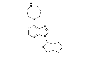 Image of 9-(3a,4,6,6a-tetrahydrofuro[3,4-d][1,3]dioxol-4-yl)-6-(1,4-diazepan-1-yl)purine