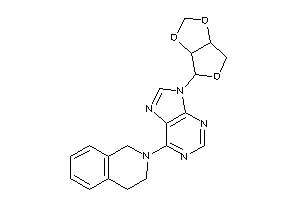 Image of 2-[9-(3a,4,6,6a-tetrahydrofuro[3,4-d][1,3]dioxol-6-yl)purin-6-yl]-3,4-dihydro-1H-isoquinoline